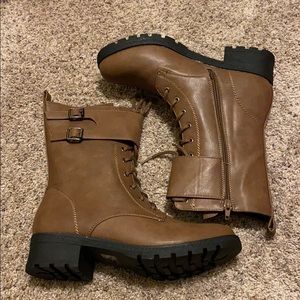Brown Combat boots